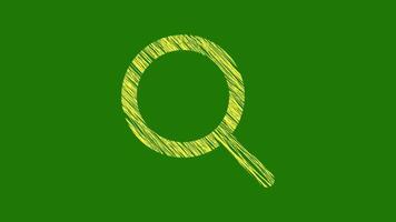 Search Icon With Scribble Texture video