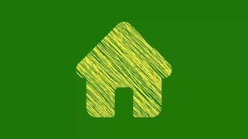 Home Icon With Scribble Texture video