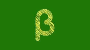 Beta Symbol With Scribble Texture video