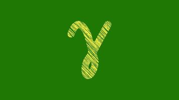 Gamma Symbol With Scribble Texture video