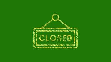 Closed Icon With Scribble Texture video