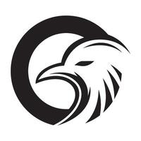 Eagle head logo template design vector