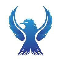 Eagle with gradient color vector