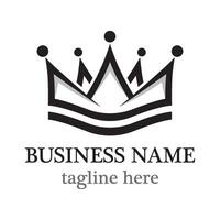 Crown logo icon design vector