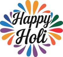 happy holi illustration vector