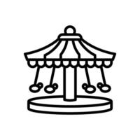 carousel icon, line style icon vector