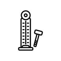 hammer game icon, line style icon vector