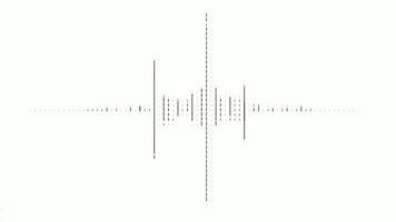 Dashed Lines Audio Waveform Animation video