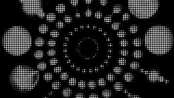 Abstract animation of pulsating circles video