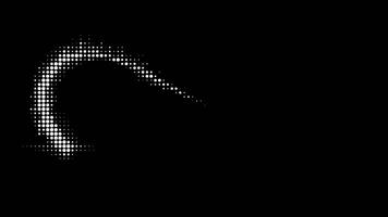 Dynamic Halftone Circle Arc Animation video