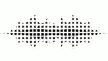 Dynamic Square Halftone Waveform Animation video