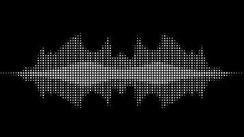 Square equalizer, music visualization efect video