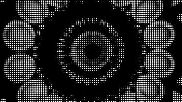 Abstract circular pattern with halftone dots video