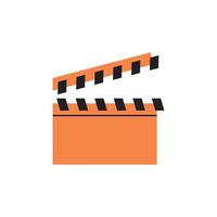Illustration movie clapper unique design with blank background vector