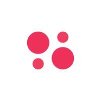 Logo circle bubble unique design vector