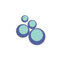 Logo bubble unique design minimalist with blank background vector