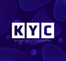 KYC banner design, know your customer vector