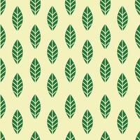 A Seamless textured green leafy pattern vector