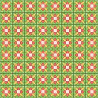 Tile seamless daisy floral pattern design with colorful motifs background. vector