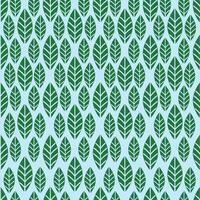 A Seamless textured green leaf pattern vector