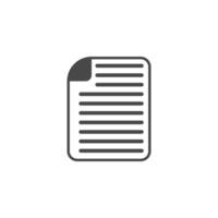 Document and Copy Paper Icons. Contract, Agreement, and Note Page Symbols. vector