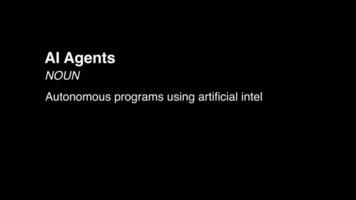 shows dynamic black and white text on AI agents and their roles video