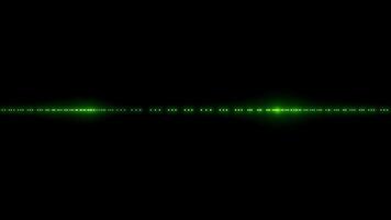 Abstract loop neon green glowing lines animation video