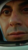 Astronaut With Helmet Pensive On The Continuation Of The Space Mission video