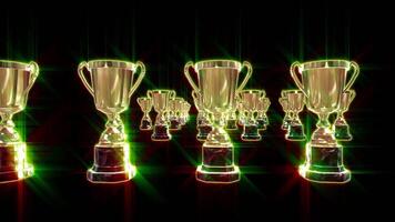 Trophy Loop Background Animation video
