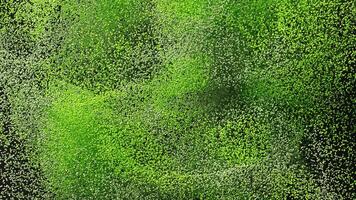 3d render of abstract art particle animation with 3d small particle in green color video