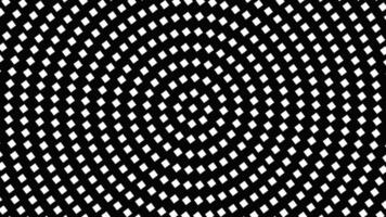 A black and white pattern with a circle in the center video