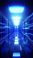 Moving Through a High-Performance Server Facility With Blazing Fast Internet Connections video