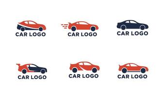 Minimalist Symbol Car Logo Set Featuring Speed and Performance Icons vector
