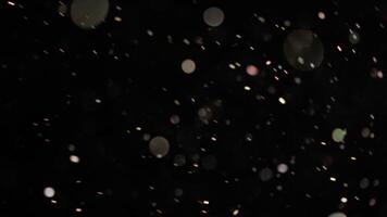 Representation of Air Pollution with Chaotic Particles Moving on Black video