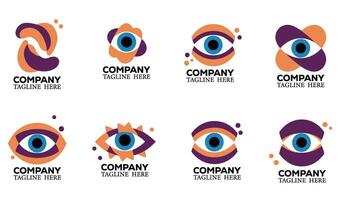 Business Logo Company Symbol Logo Set with Elegant and Abstract Graphics for Tech Startups and Enterprises vector
