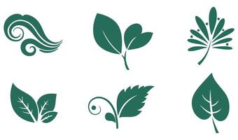 High-Quality Summer Leaf Floral Swirl Ornaments Logo with Flourish Scroll Details Perfect for Decorative Art and Branding Projects vector