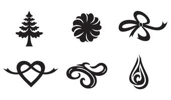 Sophisticated Floral Flowers Stencil Silhouette Pattern with Ornamental Lily and Rose Featuring Retro Scrolls and Calligraphy vector