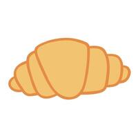 Croissant. Flat design. illustration on white background. vector