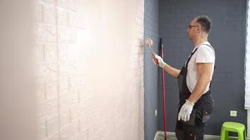 Transforming a living space with a fresh coat of paint in a cozy home setting during the afternoon video