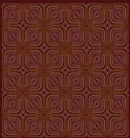 Geometric pattern featuring interwoven lines and shapes in gold and white on a deep red background, creating a vibrant, textured design. vector