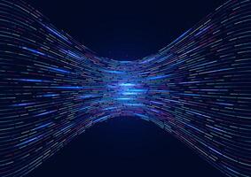 Big data technology represents the exchange of digital coded information, it is an innovation in cyber information transmission, it is future information innovation, the connection Internet network. vector