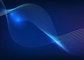 Abstract technology background. Overlapping curves represent big data technology collected by high-speed data transfer. Used in a corporate company, wallpaper, screen, presentation,illustration, vector