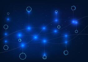 Abstract technology background. Overlapping and branching lines represent the integration of big data and transmission of data through high-speed internet networks used within the organization. vector