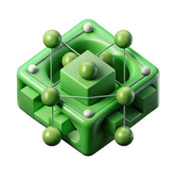 straordinario contemporaneo astratto algoritmo visualizzazione verde isolato alto risoluzione png