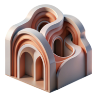 magnificent abstract Abstract Architecture Cutout with Curved Lines high quality png