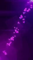portrait purple floating crystals with gradient backgrounds and 3d cubes background animation video