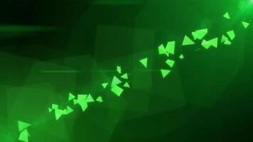 green floating crystals with gradient backgrounds and 3d cubes background animation video