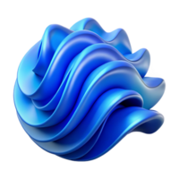 beautiful modern Abstract Blue Wave Pattern Cutout Element high resolution png
