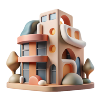 stunning classic Abstract Building Cutout with Modern Architecture genuine png