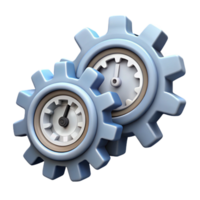 beautiful modern Abstract Clock Gears Interlocking Isolated detailed png